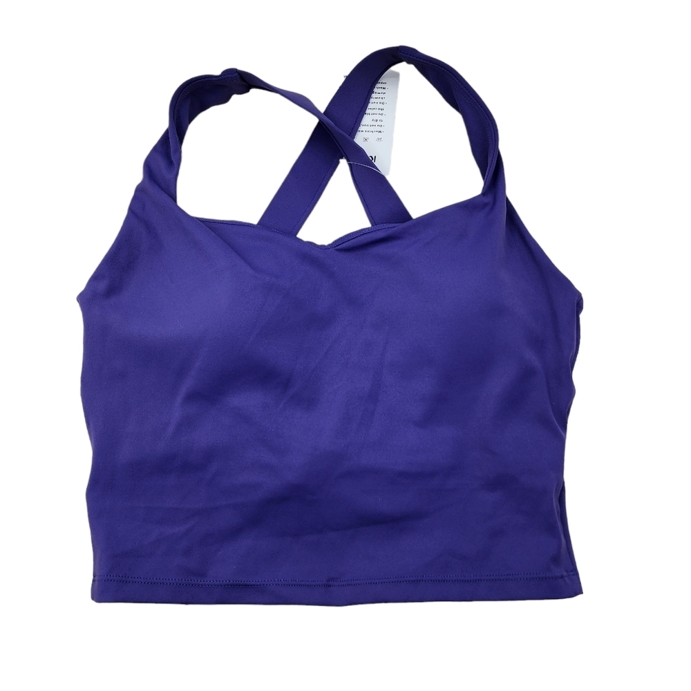 Keyhalo Women's V-Neck Criss-Cross Back Sports Bra - L